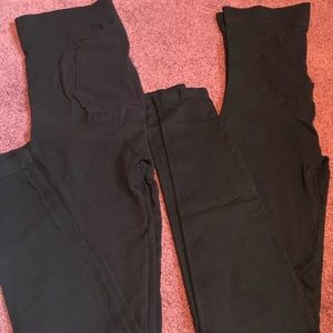Blanqi maternity black leggings 2 pairs